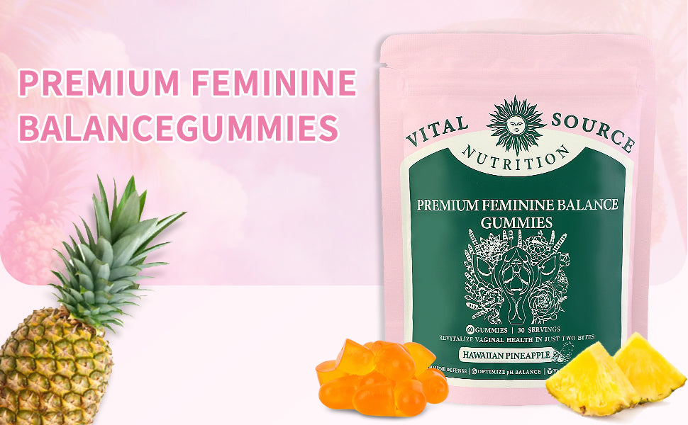 Vital Source Feminine Balance Gummies - Hawaiian Pineapple